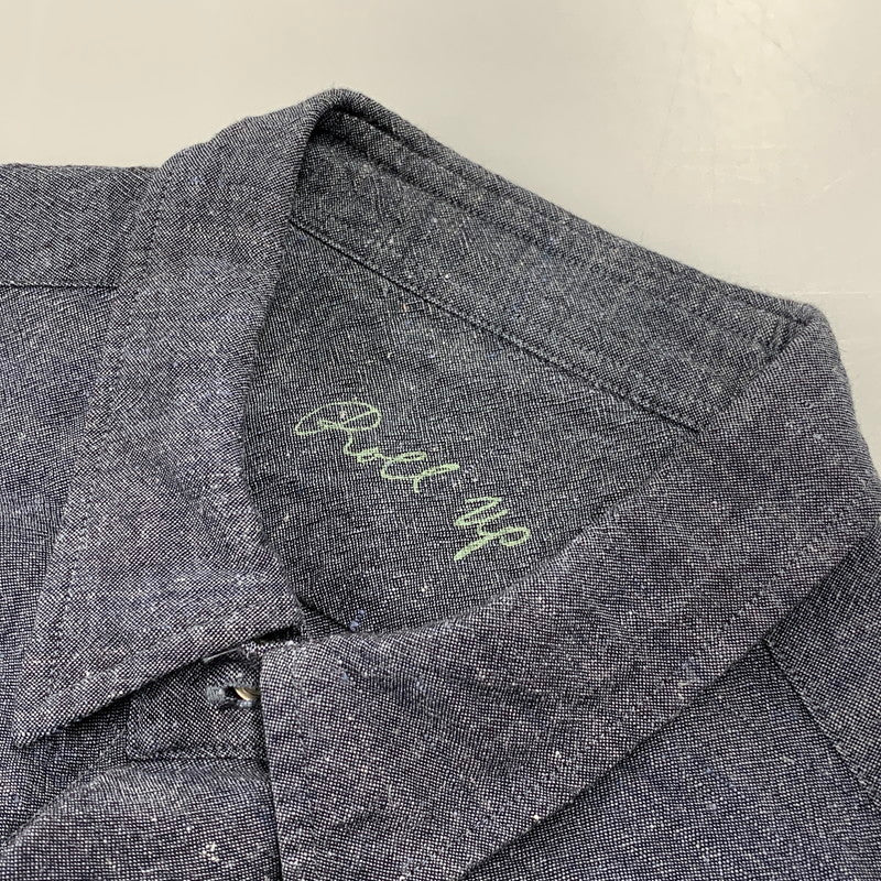 【中古品】【メンズ】 PORTER CLASSIC ポータークラシック ROLL UP BAMBOO LINEN SHIRT ロールアップ バンブー リネン シャツ トップス 長袖 140-260810-ya-05-izu サイズ：M カラー：グレー系 万代Net店
