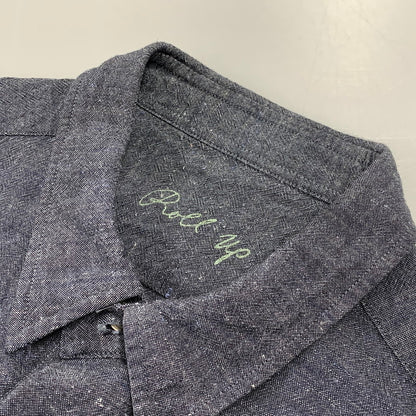 【中古品】【メンズ】 PORTER CLASSIC ポータークラシック ROLL UP BAMBOO LINEN SHIRT ロールアップ バンブー リネン シャツ トップス 長袖 140-260810-ya-05-izu サイズ：M カラー：グレー系 万代Net店