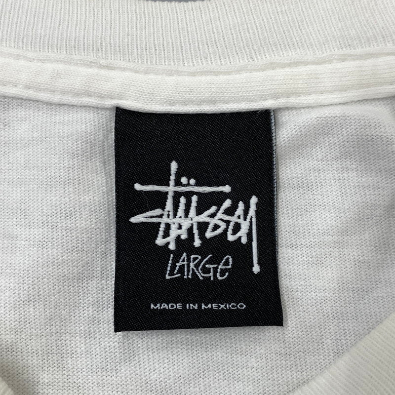 【中古品】【メンズ】 STUSSY ステューシー メキシコ製 SS LINK SS TEE エスエス リンク ショートスリーブ Ｔシャツ トップス 半袖 142-260819-cs-13-izu サイズ：L カラー：ホワイト 万代Net店