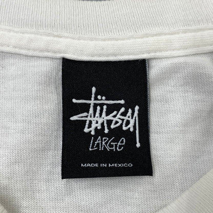 【中古品】【メンズ】 STUSSY ステューシー メキシコ製 SS LINK SS TEE エスエス リンク ショートスリーブ Ｔシャツ トップス 半袖 142-260819-cs-13-izu サイズ：L カラー：ホワイト 万代Net店