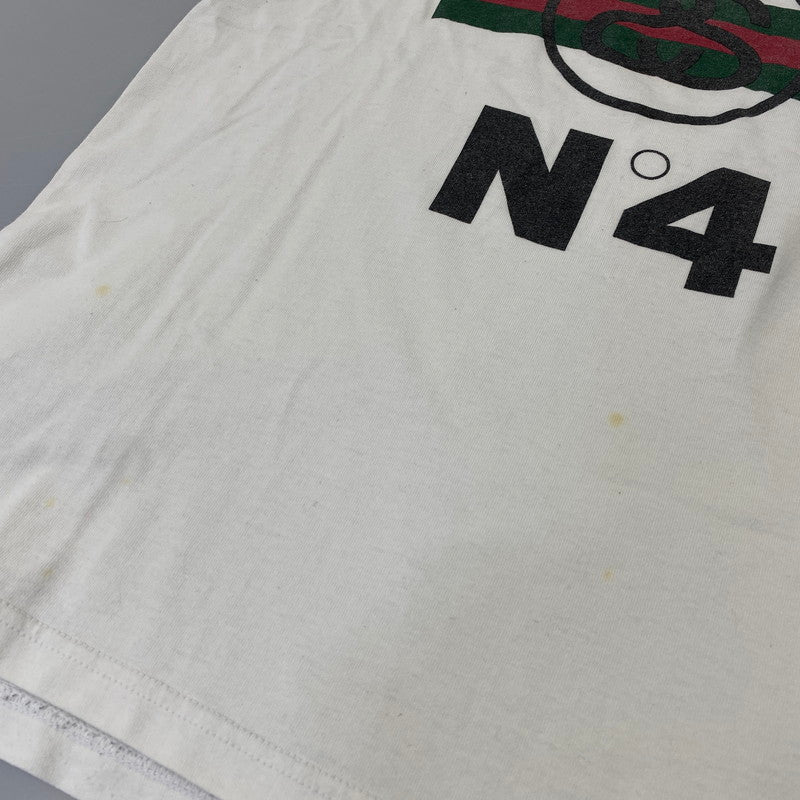 【中古品】【メンズ】 STUSSY ステューシー 金タグ SS LINK STRIPE SS TEE エスエス リンク ストライプ ショートスリーブ Tシャツ トップス 半袖 142-260819-cs-12-izu サイズ：M カラー：ホワイト 万代Net店