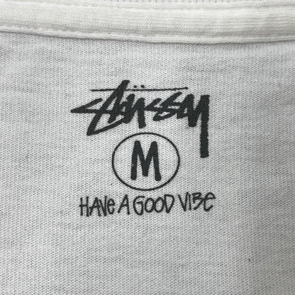 【中古品】【メンズ】 STUSSY ステューシー 金タグ SS LINK STRIPE SS TEE エスエス リンク ストライプ ショートスリーブ Tシャツ トップス 半袖 142-260819-cs-12-izu サイズ：M カラー：ホワイト 万代Net店