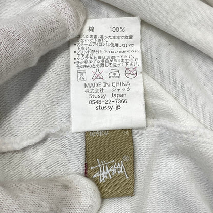 【中古品】【メンズ】 STUSSY ステューシー 金タグ SS LINK STRIPE SS TEE エスエス リンク ストライプ ショートスリーブ Tシャツ トップス 半袖 142-260819-cs-12-izu サイズ：M カラー：ホワイト 万代Net店