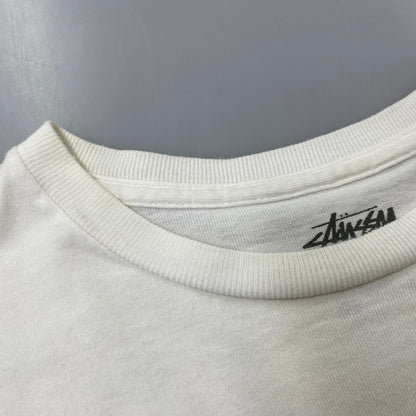 【中古品】【メンズ】 STUSSY ステューシー 金タグ SS LINK STRIPE SS TEE エスエス リンク ストライプ ショートスリーブ Tシャツ トップス 半袖 142-260819-cs-12-izu サイズ：M カラー：ホワイト 万代Net店