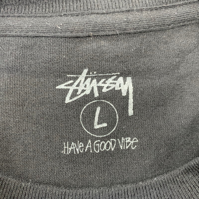 【中古品】【メンズ】 STUSSY ステューシー × TARO HIRANO 平野太呂 MY LIFE ON THE FREEWAY TEE 半袖 Tシャツ 金タグ 142-260820-as-28-izu サイズ：L カラー：ブラック 万代Net店
