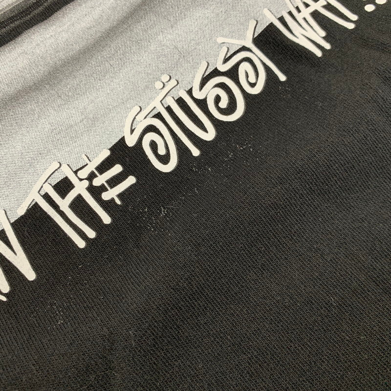 【中古品】【メンズ】 STUSSY ステューシー × TARO HIRANO 平野太呂 MY LIFE ON THE FREEWAY TEE 半袖 Tシャツ 金タグ 142-260820-as-28-izu サイズ：L カラー：ブラック 万代Net店