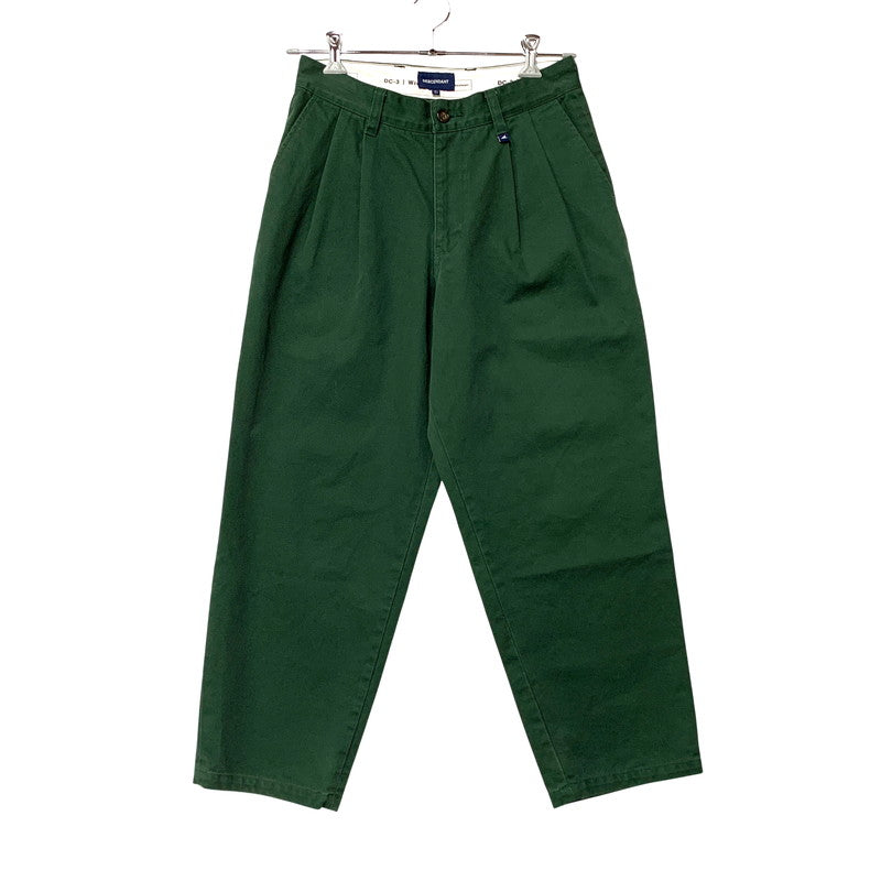 【中古品】【メンズ】 DESCENDANT ディセンダント 241WVDS-PTM09 DC-3 TWILL TROUSERS ツイル トラウザーズ パンツ ボトムス ズボン 153-260812-cs-05-izu サイズ：1 カラー：グリーン 万代Net店