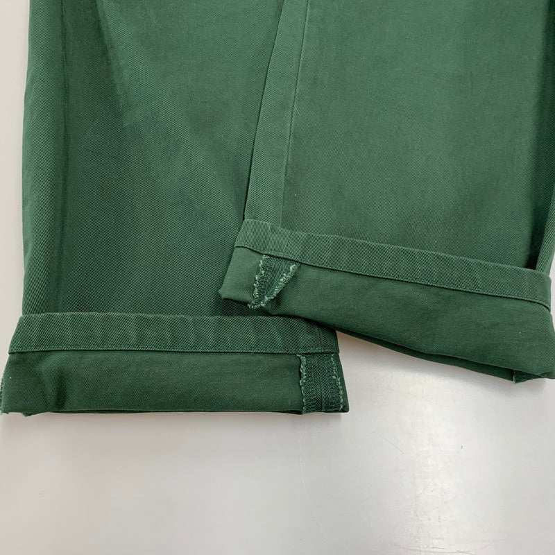【中古品】【メンズ】 DESCENDANT ディセンダント 241WVDS-PTM09 DC-3 TWILL TROUSERS ツイル トラウザーズ パンツ ボトムス ズボン 153-260812-cs-05-izu サイズ：1 カラー：グリーン 万代Net店