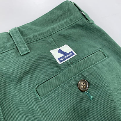 【中古品】【メンズ】 DESCENDANT ディセンダント 241WVDS-PTM09 DC-3 TWILL TROUSERS ツイル トラウザーズ パンツ ボトムス ズボン 153-260812-cs-05-izu サイズ：1 カラー：グリーン 万代Net店