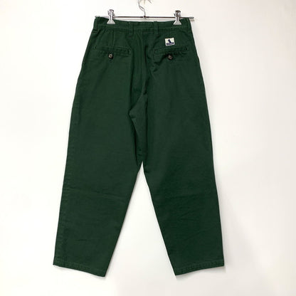 【中古品】【メンズ】 DESCENDANT ディセンダント 241WVDS-PTM09 DC-3 TWILL TROUSERS ツイル トラウザーズ パンツ ボトムス ズボン 153-260812-cs-05-izu サイズ：1 カラー：グリーン 万代Net店