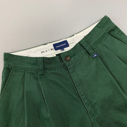 【中古品】【メンズ】 DESCENDANT ディセンダント 241WVDS-PTM09 DC-3 TWILL TROUSERS ツイル トラウザーズ パンツ ボトムス ズボン 153-260812-cs-05-izu サイズ：1 カラー：グリーン 万代Net店