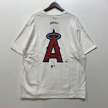 【中古品】【メンズ】 APPLEBUM アップルバム × MLB ANGELS LA ANGELS BOY TEE ロサンゼルス・エンゼルス Tシャツ 半袖 142-260820-as-26-izu サイズ：XXL カラー：ホワイト 万代Net店