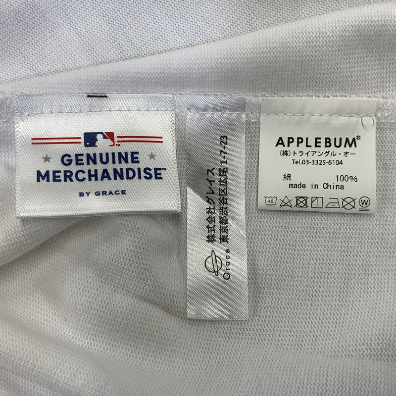 【中古品】【メンズ】 APPLEBUM アップルバム × MLB ANGELS LA ANGELS BOY TEE ロサンゼルス・エンゼルス Tシャツ 半袖 142-260820-as-26-izu サイズ：XXL カラー：ホワイト 万代Net店