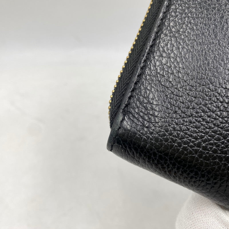 【中古品】【メンズ/レディース】 VERSACE ヴェルサーチェ 1006263 VIRTUS ROUND ZIP WALLET ヴィルトゥス ラウンド ジップ ウォレット 長財布 181-260810-cs-15-izu カラー：ブラック 万代Net店