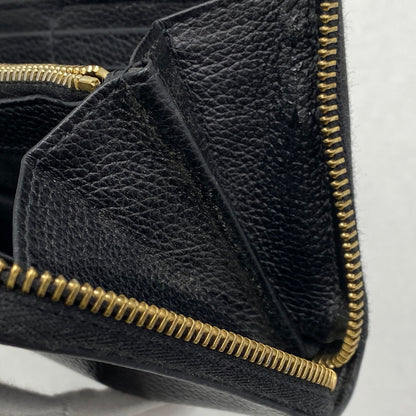 【中古品】【メンズ/レディース】 VERSACE ヴェルサーチェ 1006263 VIRTUS ROUND ZIP WALLET ヴィルトゥス ラウンド ジップ ウォレット 長財布 181-260810-cs-15-izu カラー：ブラック 万代Net店