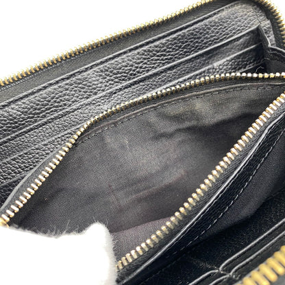 【中古品】【メンズ/レディース】 VERSACE ヴェルサーチェ 1006263 VIRTUS ROUND ZIP WALLET ヴィルトゥス ラウンド ジップ ウォレット 長財布 181-260810-cs-15-izu カラー：ブラック 万代Net店