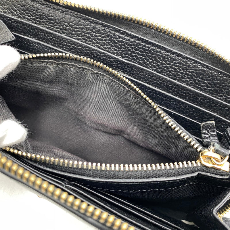 【中古品】【メンズ/レディース】 VERSACE ヴェルサーチェ 1006263 VIRTUS ROUND ZIP WALLET ヴィルトゥス ラウンド ジップ ウォレット 長財布 181-260810-cs-15-izu カラー：ブラック 万代Net店