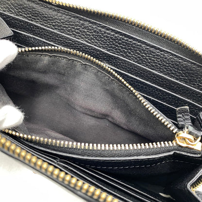 【中古品】【メンズ/レディース】 VERSACE ヴェルサーチェ 1006263 VIRTUS ROUND ZIP WALLET ヴィルトゥス ラウンド ジップ ウォレット 長財布 181-260810-cs-15-izu カラー：ブラック 万代Net店