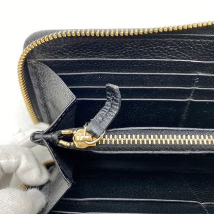 【中古品】【メンズ/レディース】 VERSACE ヴェルサーチェ 1006263 VIRTUS ROUND ZIP WALLET ヴィルトゥス ラウンド ジップ ウォレット 長財布 181-260810-cs-15-izu カラー：ブラック 万代Net店