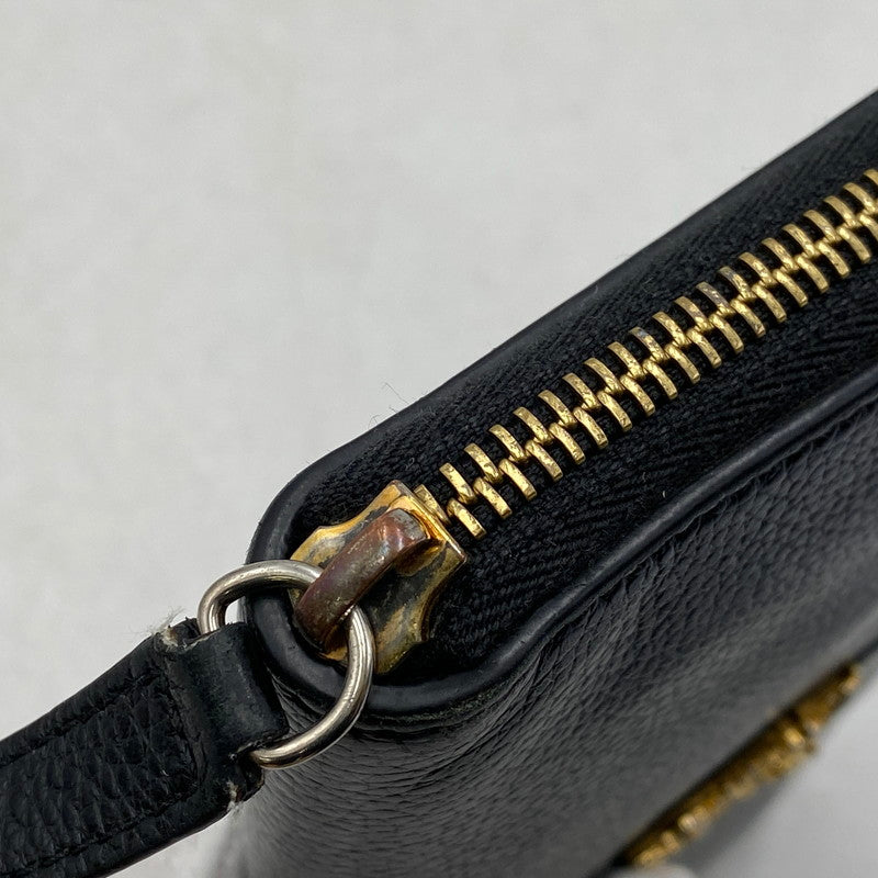【中古品】【メンズ/レディース】 VERSACE ヴェルサーチェ 1006263 VIRTUS ROUND ZIP WALLET ヴィルトゥス ラウンド ジップ ウォレット 長財布 181-260810-cs-15-izu カラー：ブラック 万代Net店