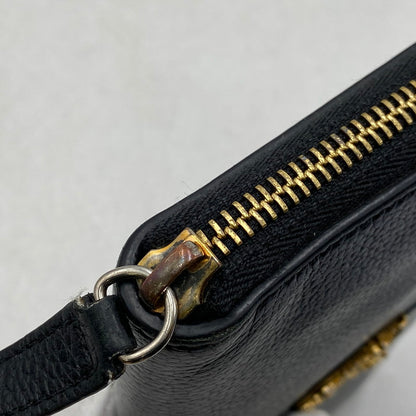 【中古品】【メンズ/レディース】 VERSACE ヴェルサーチェ 1006263 VIRTUS ROUND ZIP WALLET ヴィルトゥス ラウンド ジップ ウォレット 長財布 181-260810-cs-15-izu カラー：ブラック 万代Net店