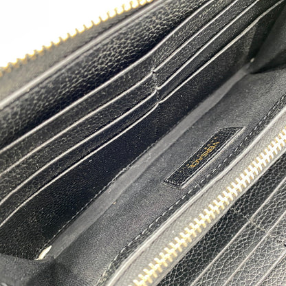 【中古品】【メンズ/レディース】 VERSACE ヴェルサーチェ 1006263 VIRTUS ROUND ZIP WALLET ヴィルトゥス ラウンド ジップ ウォレット 長財布 181-260810-cs-15-izu カラー：ブラック 万代Net店