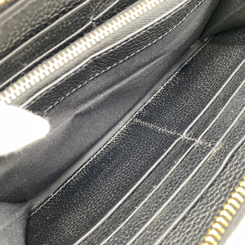 【中古品】【メンズ/レディース】 VERSACE ヴェルサーチェ 1006263 VIRTUS ROUND ZIP WALLET ヴィルトゥス ラウンド ジップ ウォレット 長財布 181-260810-cs-15-izu カラー：ブラック 万代Net店