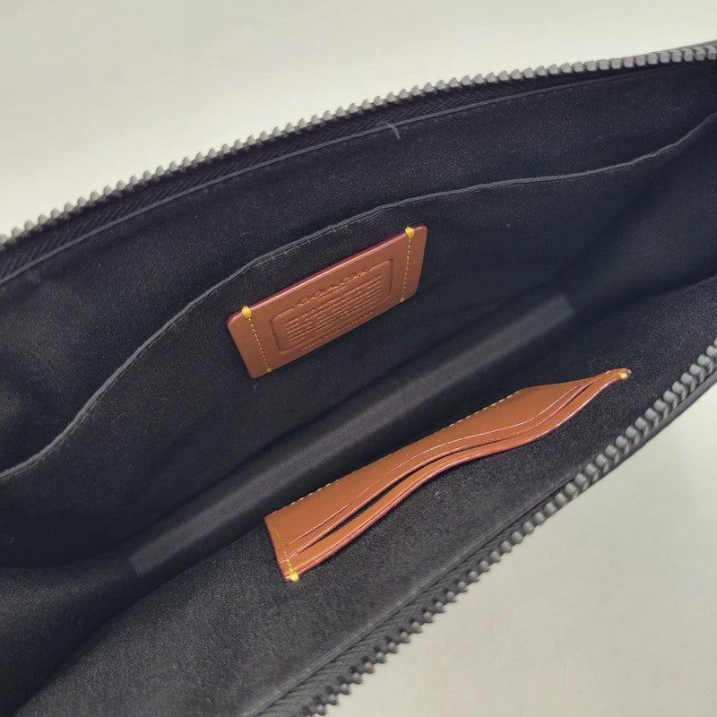 【中古品】【メンズ/レディース】 COACH コーチ SECOND BAG CW169 セカンドバッグ クラッチバッグ カバン 鞄 180-260821-as-12-izu カラー：ブラック 万代Net店