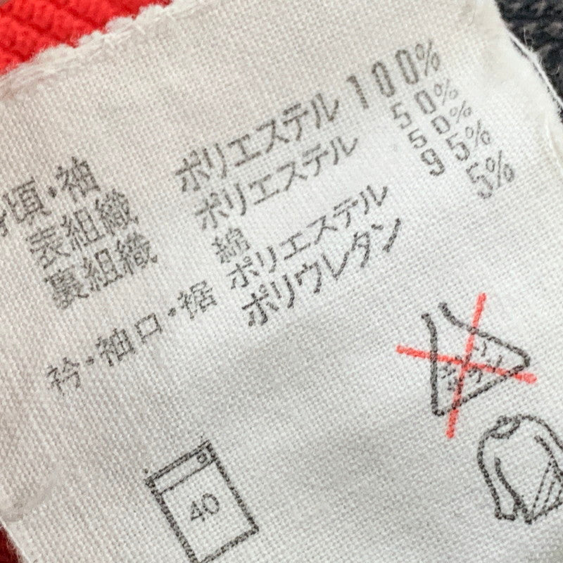 【中古品】【メンズ】 ADIDAS アディダス ATS-202 デサント社製 TRACK JACKET トラック ジャケット トップス 長袖 146-260810-ya-10-izu サイズ：O カラー：ブラック×レッド 万代Net店