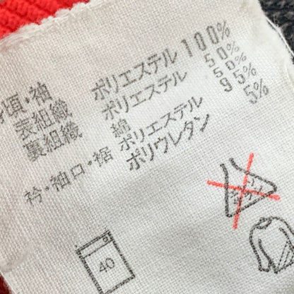 【中古品】【メンズ】 ADIDAS アディダス ATS-202 デサント社製 TRACK JACKET トラック ジャケット トップス 長袖 146-260810-ya-10-izu サイズ：O カラー：ブラック×レッド 万代Net店
