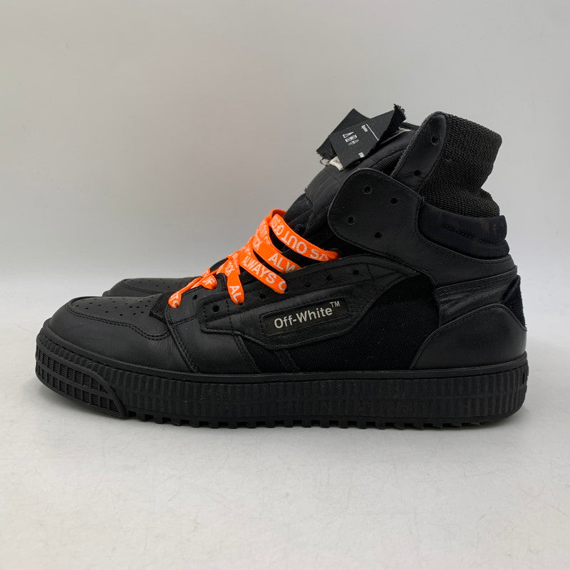 【中古品】【メンズ】 OFF-WHITE オフホワイト OMIA065S198000161000 OFF-COURT 3.0 HIGH オフコート ハイ スニーカー シューズ 靴 162-260810-cs-01-izu サイズ：40 カラー：ブラック 万代Net店