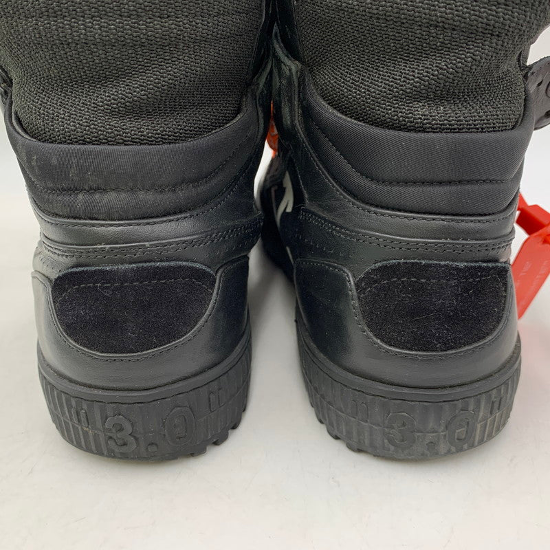 【中古品】【メンズ】 OFF-WHITE オフホワイト OMIA065S198000161000 OFF-COURT 3.0 HIGH オフコート ハイ スニーカー シューズ 靴 162-260810-cs-01-izu サイズ：40 カラー：ブラック 万代Net店