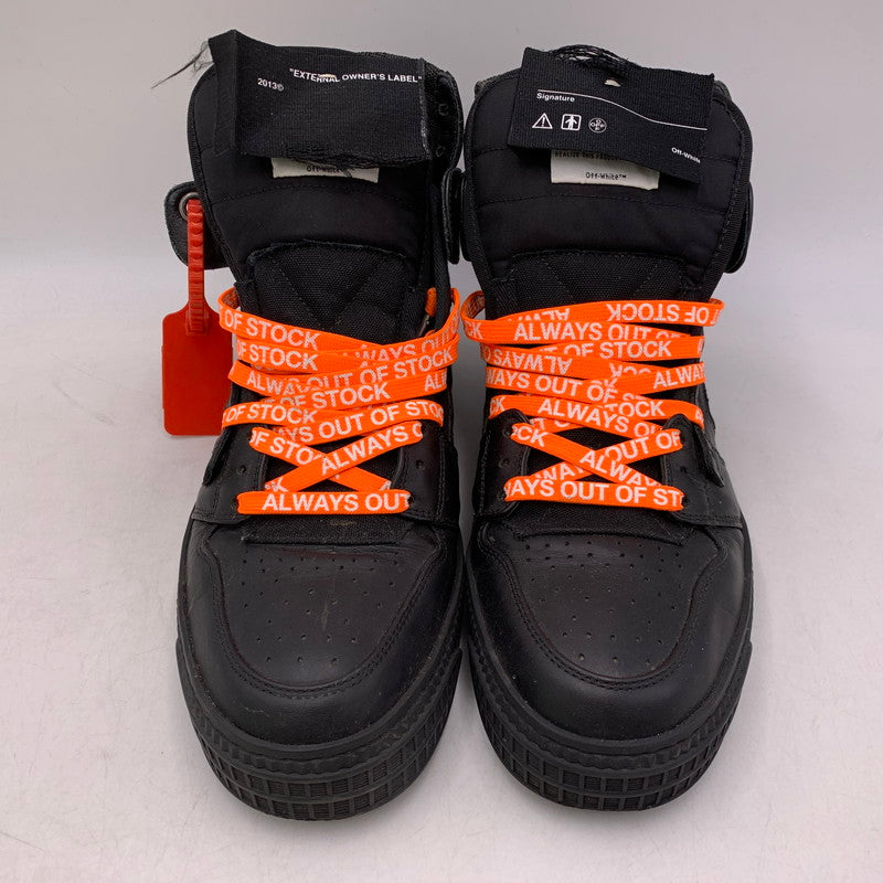 【中古品】【メンズ】 OFF-WHITE オフホワイト OMIA065S198000161000 OFF-COURT 3.0 HIGH オフコート ハイ スニーカー シューズ 靴 162-260810-cs-01-izu サイズ：40 カラー：ブラック 万代Net店