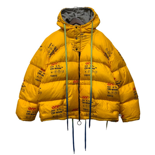 【中古品】【メンズ】 OFF-WHITE オフホワイト OMED019F19F06003 INDUSTRIAL ZIPPED PUFFER インダストリアル ジップド パファー ジャケット アウター 142-260813-kh-09-izu サイズ：M カラー：イエロー 万代Net店