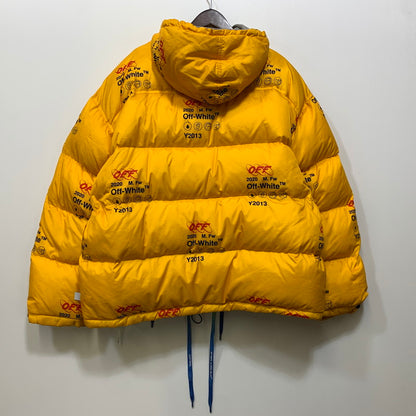 【中古品】【メンズ】 OFF-WHITE オフホワイト OMED019F19F06003 INDUSTRIAL ZIPPED PUFFER インダストリアル ジップド パファー ジャケット アウター 142-260813-kh-09-izu サイズ：M カラー：イエロー 万代Net店