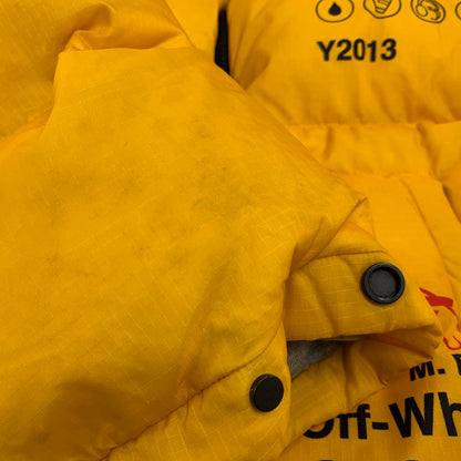 【中古品】【メンズ】 OFF-WHITE オフホワイト OMED019F19F06003 INDUSTRIAL ZIPPED PUFFER インダストリアル ジップド パファー ジャケット アウター 142-260813-kh-09-izu サイズ：M カラー：イエロー 万代Net店