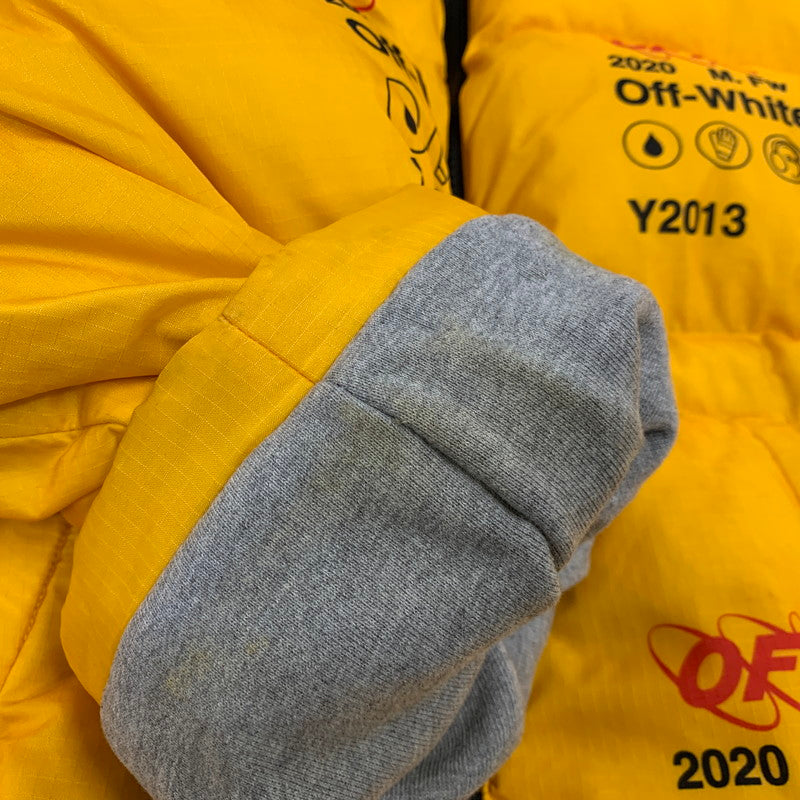【中古品】【メンズ】 OFF-WHITE オフホワイト OMED019F19F06003 INDUSTRIAL ZIPPED PUFFER インダストリアル ジップド パファー ジャケット アウター 142-260813-kh-09-izu サイズ：M カラー：イエロー 万代Net店