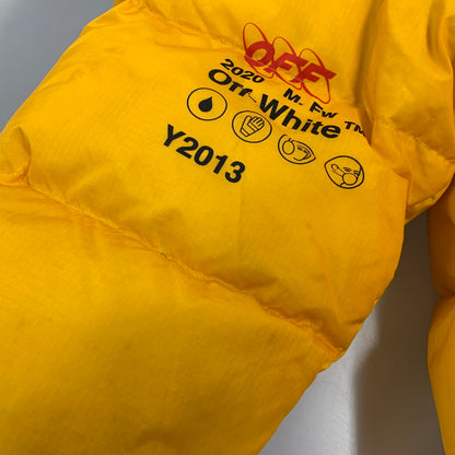 【中古品】【メンズ】 OFF-WHITE オフホワイト OMED019F19F06003 INDUSTRIAL ZIPPED PUFFER インダストリアル ジップド パファー ジャケット アウター 142-260813-kh-09-izu サイズ：M カラー：イエロー 万代Net店
