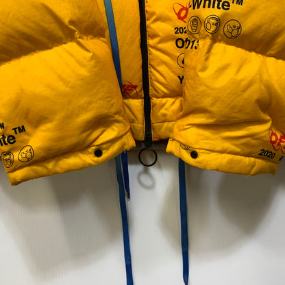 【中古品】【メンズ】 OFF-WHITE オフホワイト OMED019F19F06003 INDUSTRIAL ZIPPED PUFFER インダストリアル ジップド パファー ジャケット アウター 142-260813-kh-09-izu サイズ：M カラー：イエロー 万代Net店