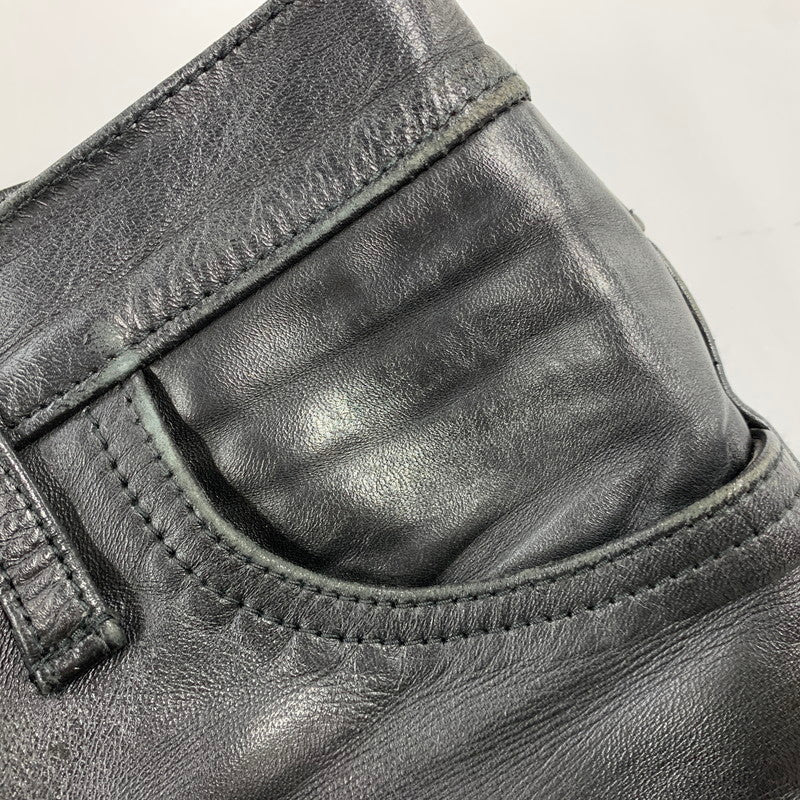 【中古品】【メンズ】 AERO LEATHER エアロレザー HORSEHIDE PANTS ホースハイド パンツ ボトムス ズボン 156-260812-cs-04-izu サイズ：32 カラー：ブラック 万代Net店