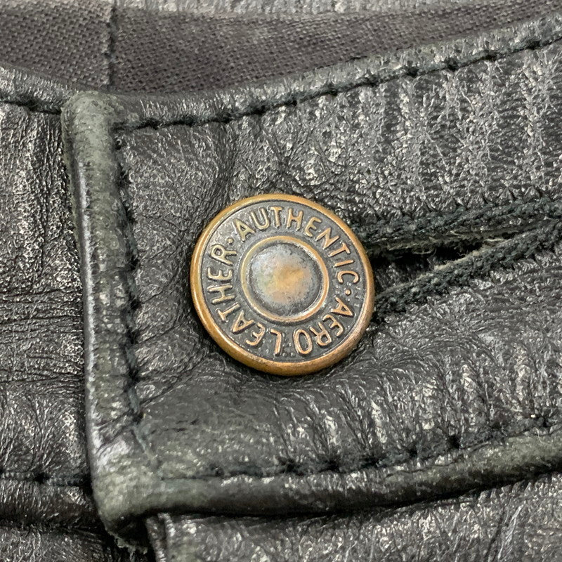 【中古品】【メンズ】 AERO LEATHER エアロレザー HORSEHIDE PANTS ホースハイド パンツ ボトムス ズボン 156-260812-cs-04-izu サイズ：32 カラー：ブラック 万代Net店