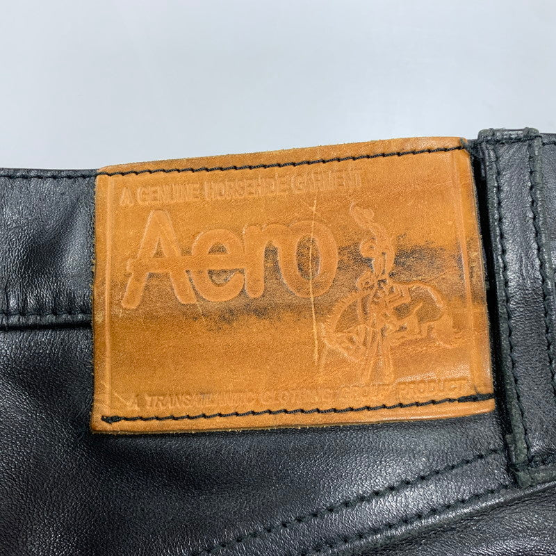 【中古品】【メンズ】 AERO LEATHER エアロレザー HORSEHIDE PANTS ホースハイド パンツ ボトムス ズボン 156-260812-cs-04-izu サイズ：32 カラー：ブラック 万代Net店