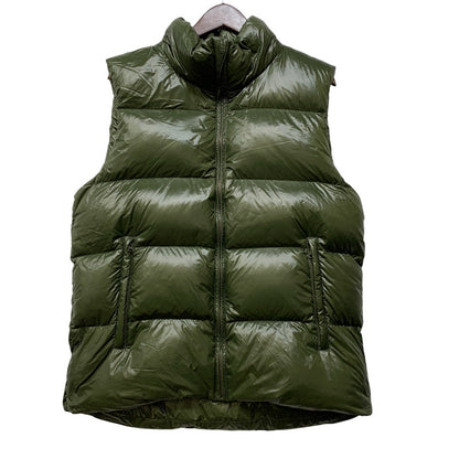 【中古品】【メンズ】 Johnbull ジョンブル NYLON DOWN VEST ナイロンダウンベスト 147-260821-as-05-izu サイズ：L カラー：グリーン 万代Net店