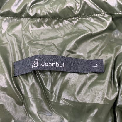 【中古品】【メンズ】 Johnbull ジョンブル NYLON DOWN VEST ナイロンダウンベスト 147-260821-as-05-izu サイズ：L カラー：グリーン 万代Net店