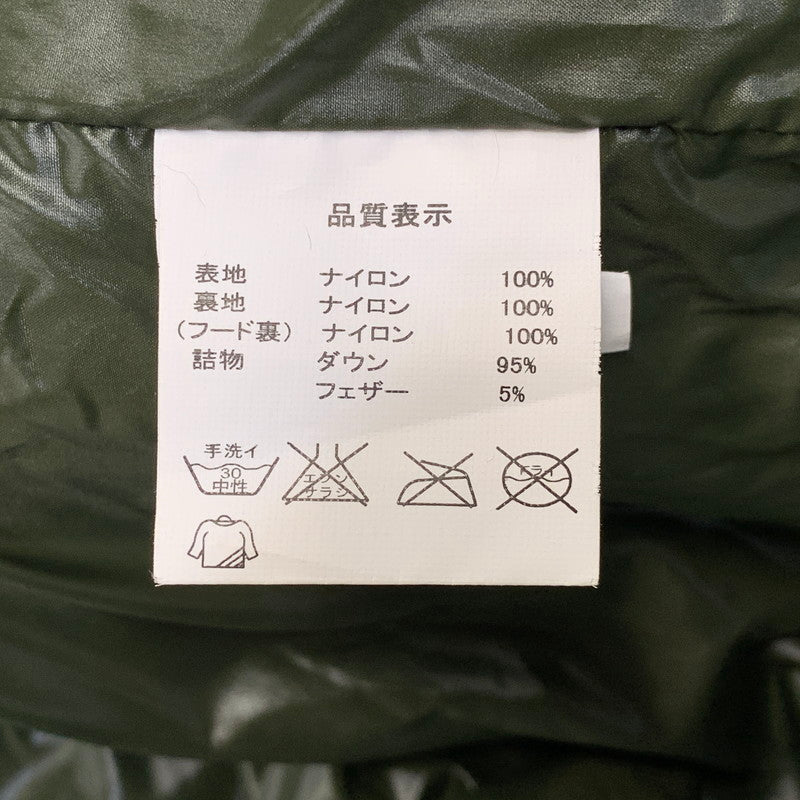 【中古品】【メンズ】 Johnbull ジョンブル NYLON DOWN VEST ナイロンダウンベスト 147-260821-as-05-izu サイズ：L カラー：グリーン 万代Net店