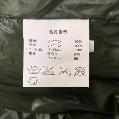 【中古品】【メンズ】 Johnbull ジョンブル NYLON DOWN VEST ナイロンダウンベスト 147-260821-as-05-izu サイズ：L カラー：グリーン 万代Net店