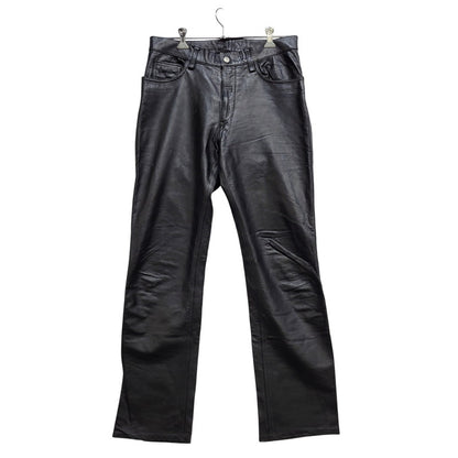 【現状渡し品】【メンズ】 CANYON DE CHELLY キャニオンデシェリー 8410104 90-00S LEATHER PANTS レザー パンツ ズボン ボトムス 157-260824-ya-22-izu サイズ：XL カラー：ブラック 万代Net店