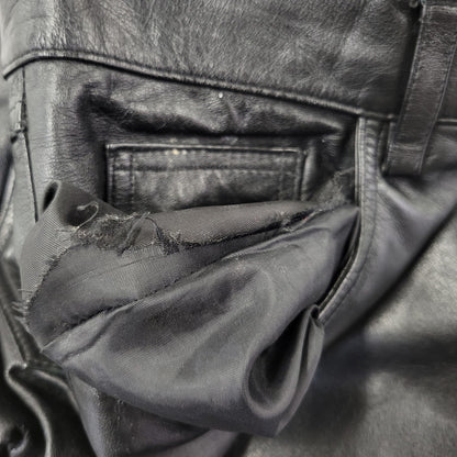 【現状渡し品】【メンズ】 CANYON DE CHELLY キャニオンデシェリー 8410104 90-00S LEATHER PANTS レザー パンツ ズボン ボトムス 157-260824-ya-22-izu サイズ：XL カラー：ブラック 万代Net店