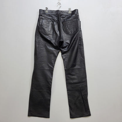 【現状渡し品】【メンズ】 CANYON DE CHELLY キャニオンデシェリー 8410104 90-00S LEATHER PANTS レザー パンツ ズボン ボトムス 157-260824-ya-22-izu サイズ：XL カラー：ブラック 万代Net店