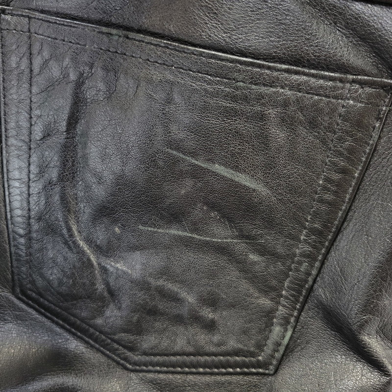 【現状渡し品】【メンズ】 CANYON DE CHELLY キャニオンデシェリー 8410104 90-00S LEATHER PANTS レザー パンツ ズボン ボトムス 157-260824-ya-22-izu サイズ：XL カラー：ブラック 万代Net店